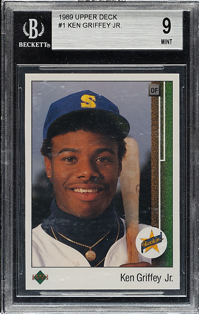1989 Upper Deck #1 Ken Griffey Jr. Rookie BGS MINT 9