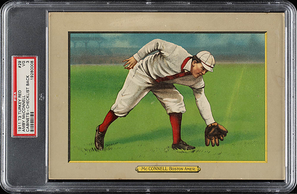 1911 T3 Turkey Red #29 Amby McConnell PSA VG 3