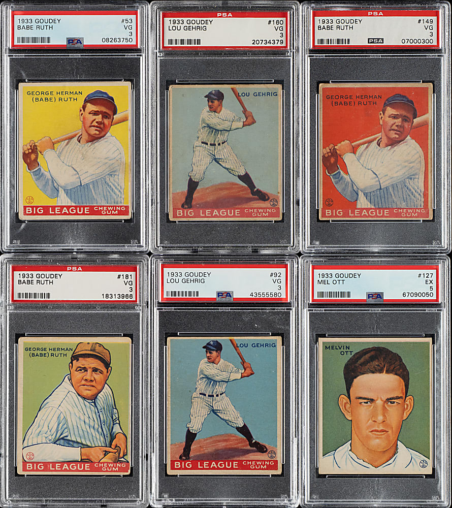 1933 R319 Goudey Near-Complete Set (238/240): #17 PSA Set Registry (4.69 GPA)
