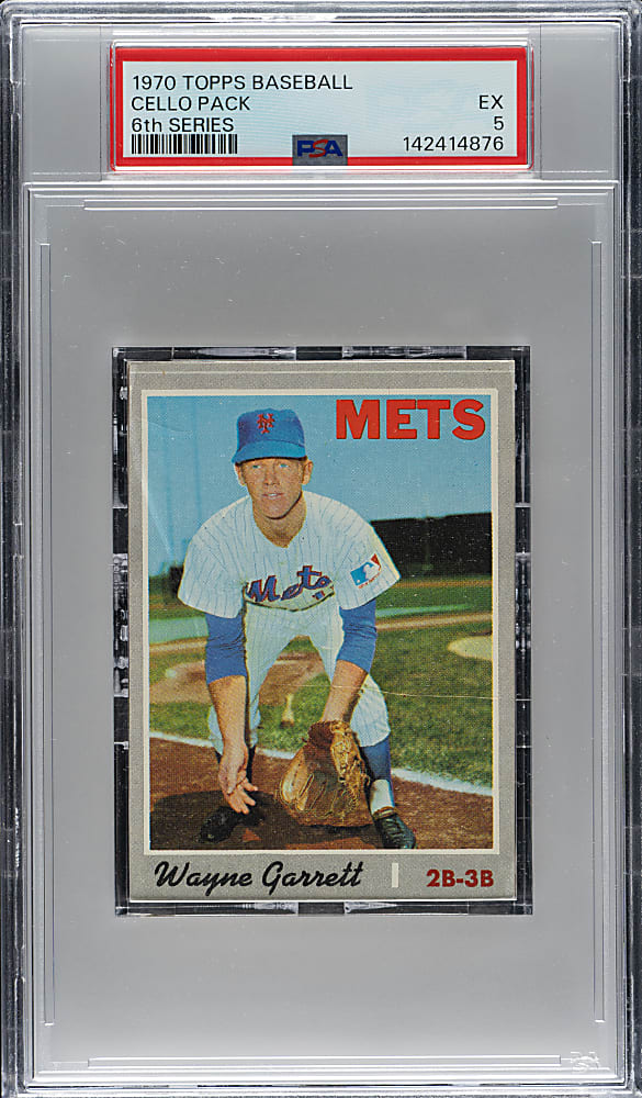 1970 Topps Sixth Series Unopened Cello Pack PSA EX 5