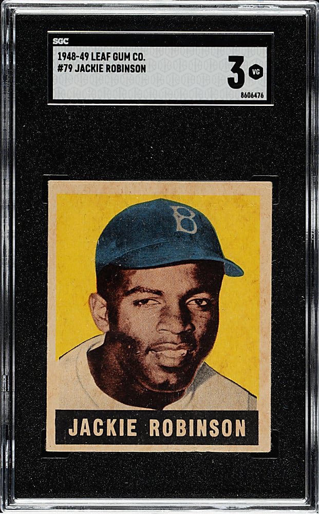 1948-1949 Leaf #79 Jackie Robinson Rookie SGC VG 3