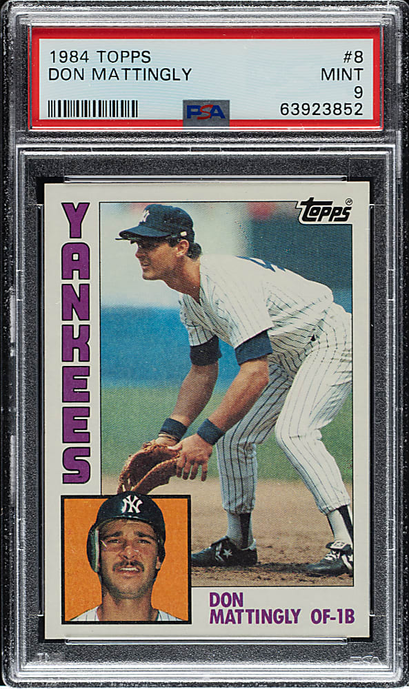 1984 Topps #8 Don Mattingly Rookie PSA MINT 9