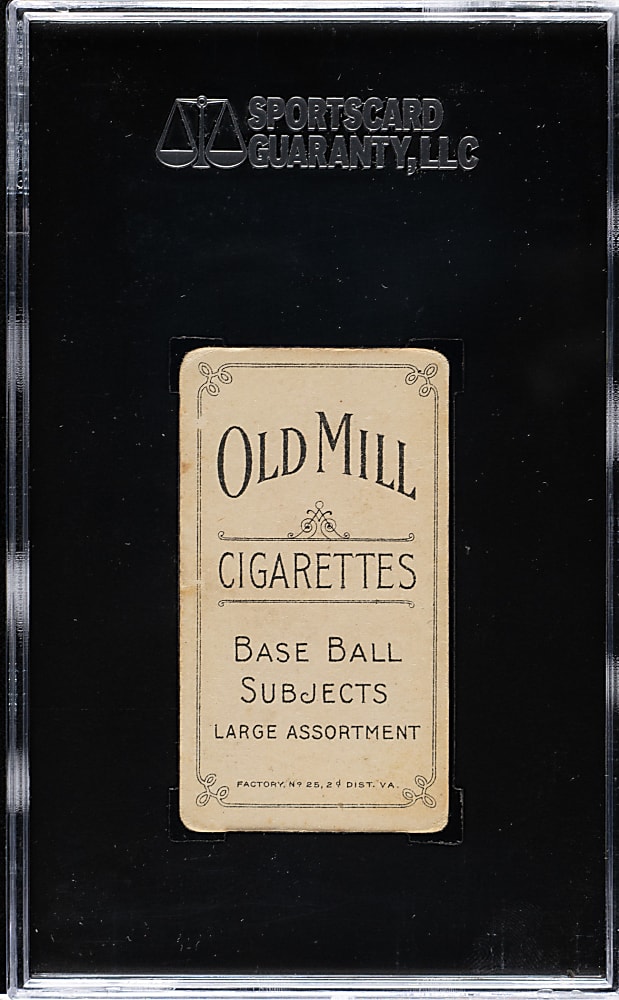 1909-1911 T206 White Border Cy Young Glove Shows SGC VG 40 - Old Mill Back
