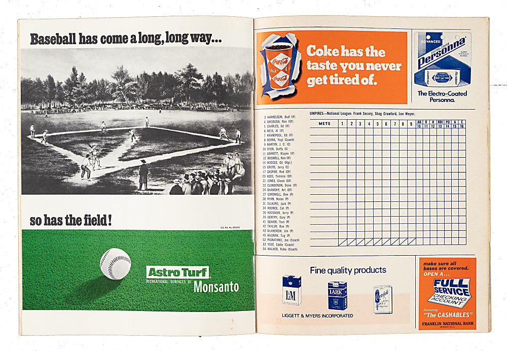 1969 New York Mets (vs. Baltimore Orioles) World Series Program
