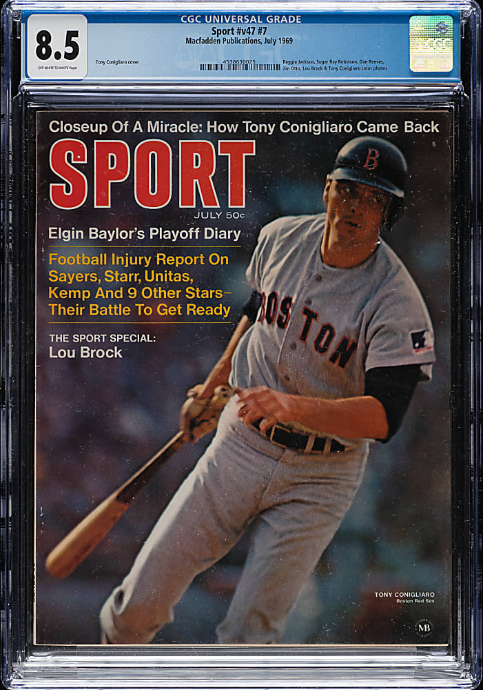 1969 Sport Magazine Volume 47 Issue 7 CGC 8.5 - Tony Conigliaro on Cover