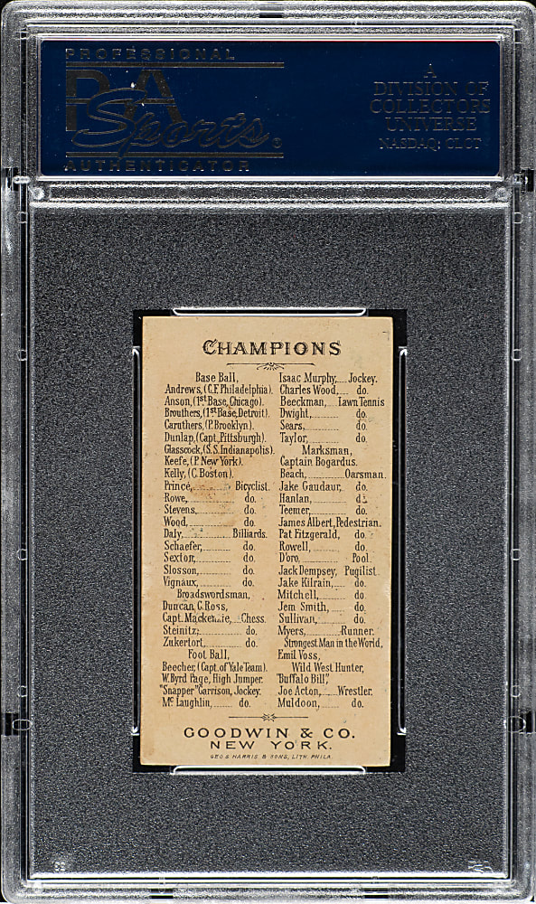 1888 N162 Goodwin Champions Mike "King" Kelly PSA EX-MT 6
