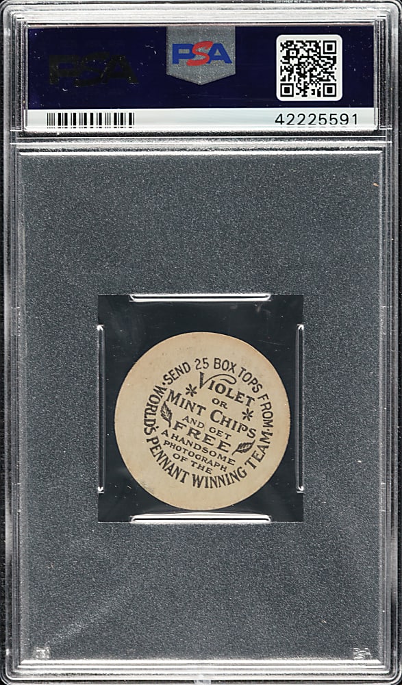 1912 E270 Colgan's Chips "Red Borders" Roy Hartzell PSA VG-EX 4