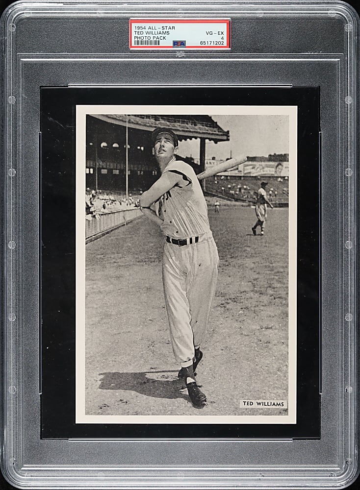 1954 All-Star Photo Pack Ted Williams PSA VG-EX 4