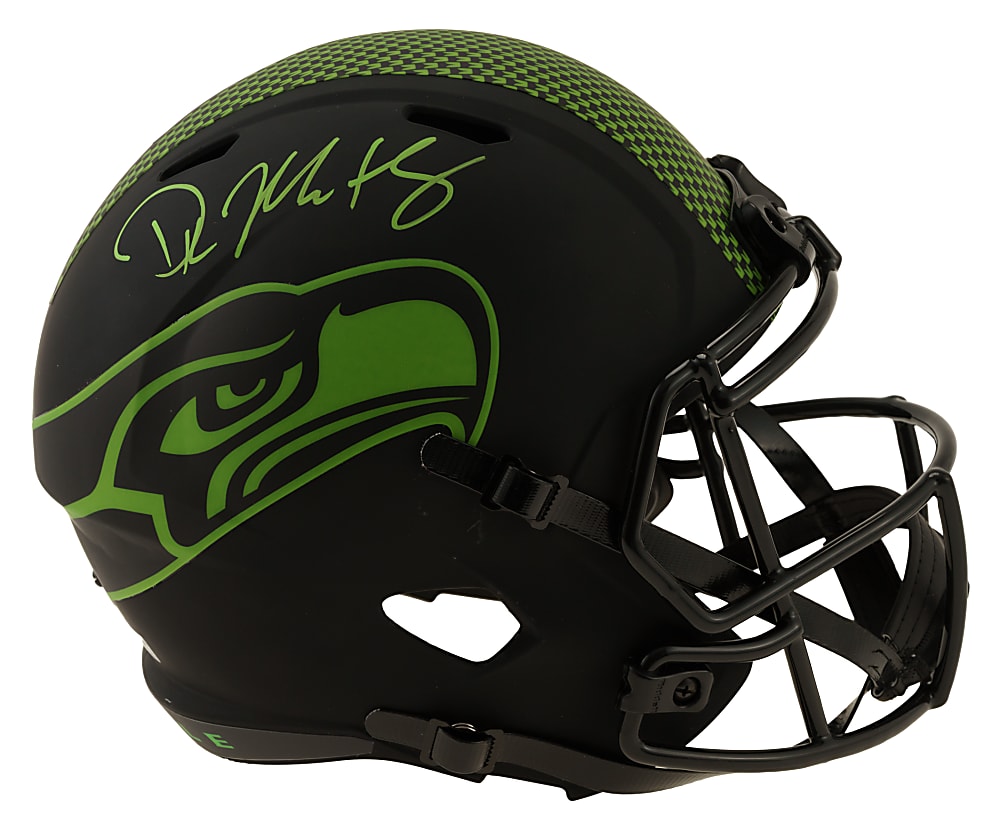 D.K. Metcalf Signed Seattle Seahawks Full-Size Eclipse Speed Helmet - Beckett