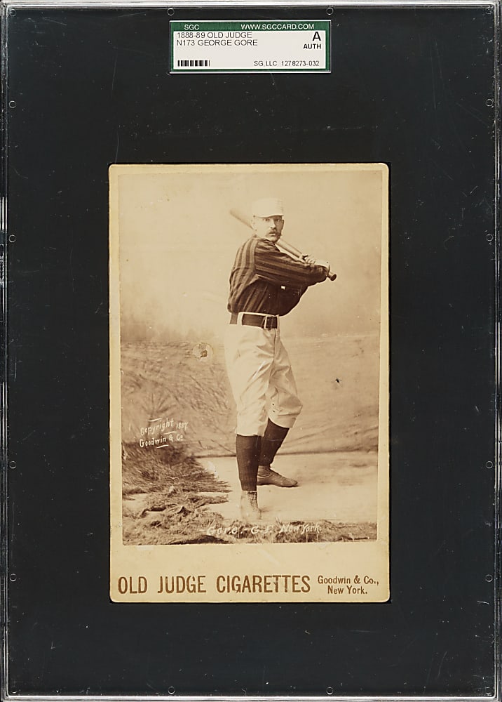1888 N173 Old Judge Cabinet George Gore SGC Authentic