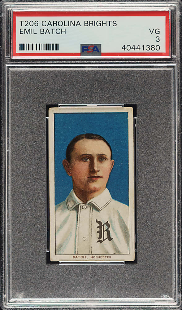 1909-1911 T206 White Border Emil Batch PSA VG 3 - Carolina Brights Back