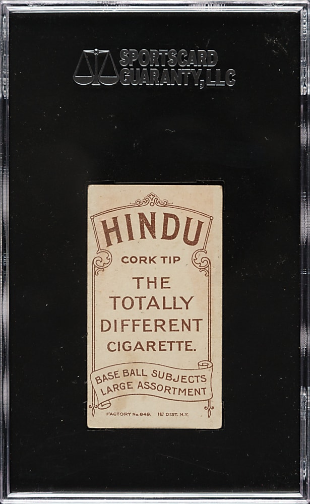 1909-1911 T206 White Border Bob Spade SGC FAIR 20 - Brown Hindu Back
