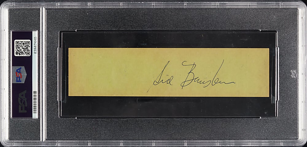 Sid Bernstein Signed 1966 The Beatles Shea Stadium Full Concert Ticket PSA NM 7