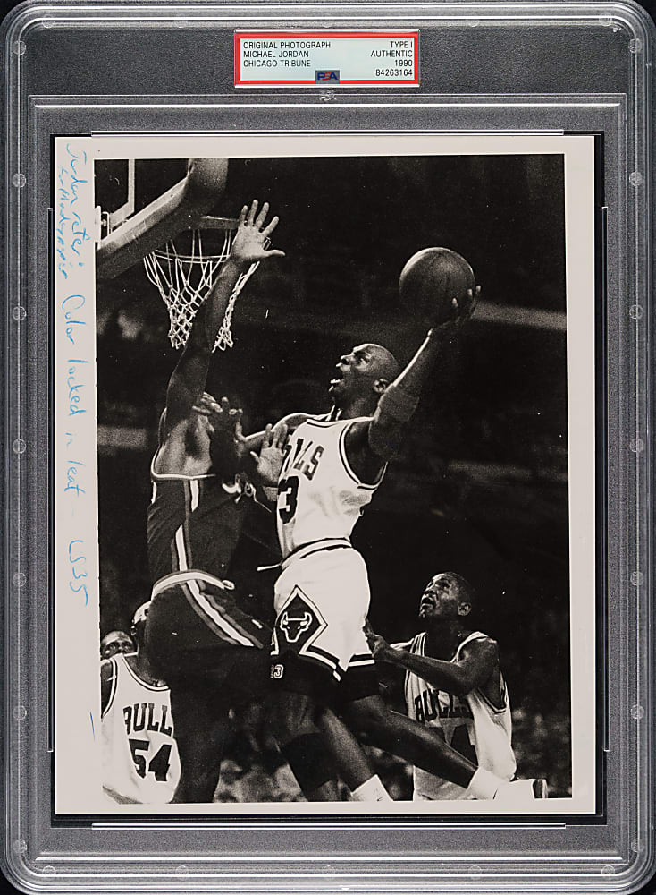 1990 Michael Jordan Original Chicago Tribune Photograph PSA/DNA Type I