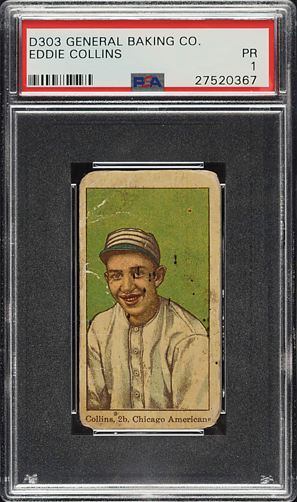 1915 D303 General Baking Co. Eddie Collins PSA POOR 1