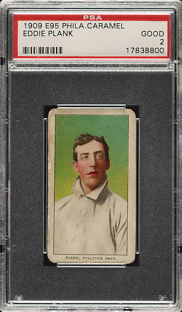 1909 E95 Philadelphia Caramel Eddie Plank PSA GOOD 2
