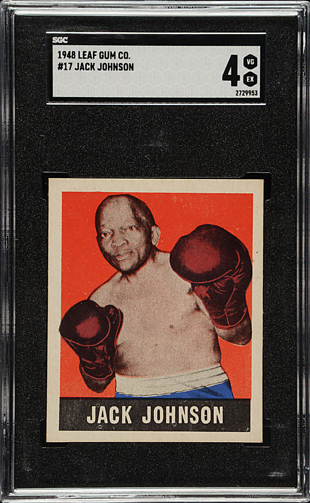 1948 Leaf Boxing #17 Jack Johnson SGC VG/EX 4