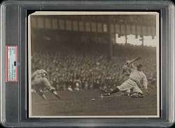 1924 Babe Ruth Sliding Original United Newspictures Photograph PSA/DNA Type I