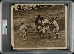 1927 World Series Babe Ruth and Lou Gehrig Vintage Underwood & Underwood Photograph PSA/DNA Type III