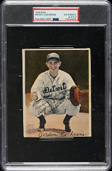Signed 1936 R312 National Chicle Premiums Mickey Cochrane PSA/DNA MINT 9
