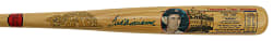 Ted Williams Signed Cooperstown Company Career Stat Bat - JSA