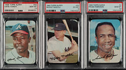 High-Grade 1969 Topps Super Complete Set (66) Including #2 Frank Robinson and #34 Hank Aaron PSA GEM MINT 10