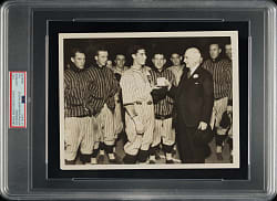 1933 Joe DiMaggio San Francisco Seals Original News Photograph PSA/DNA Type I - DiMaggio Hits in 50 Consecutive Games!