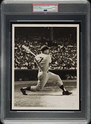 1956 Mickey Mantle Triple Crown Year Original Cleveland News Photograph PSA/DNA Type I