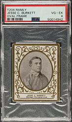1909 T204 Ramly Tobacco Jesse Burkett PSA VG-EX 4