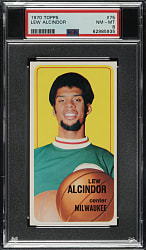 1970-1971 Topps Basketball #75 Lew Alcindor PSA NM-MT 8