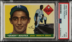 1955 Topps #123 Sandy Koufax Rookie PSA NM 7