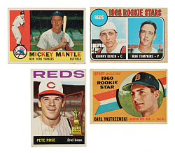 1960 to 1976 Topps and Fleer Shoebox Collection (1,136) Including 192 Hall of Famers