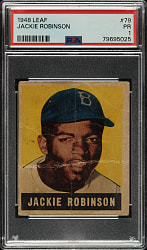 1948-1949 Leaf #79 Jackie Robinson Rookie PSA POOR 1