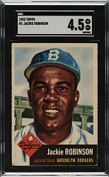 1953 Topps #1 Jackie Robinson SGC VG/EX+ 4.5