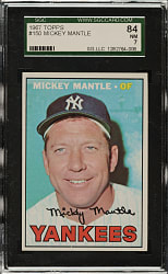 1967 Topps #150 Mickey Mantle SGC NM 84