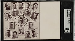1906-1907 W601 Sporting Life Boston Beaneaters Team Composite Postcard SGC VG 3