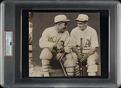 Circa 1930s Al Simmons and Mickey Cochrane Original Associated Press Photograph PSA/DNA Type I