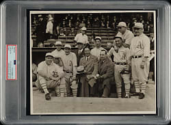 Circa 1930 Philadelphia Athletics Team  with Jimmie Foxx  Vintage Photograph PSA/DNA Type III