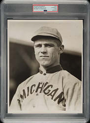 Circa 1920s George Sisler in 1913 University of Michigan Vintage Photograph PSA/DNA Type II