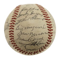 1960 Pittsburgh Pirates World Champions Team-Signed Baseball with Roberto Clemente - JSA