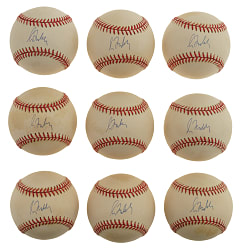 Greg Maddux Single-Signed Baseball Collection (9) - PSA/DNA