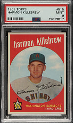 1959 Topps #515 Harmon Killebrew PSA MINT 9 - Highest Graded!