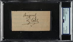 Ty Cobb Cut Signature - PSA/DNA