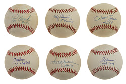 Hall of Fame and Stars Single-Signed Baseball Collection (27) Including Doby, Rose, and Sandberg - All with Inscriptions