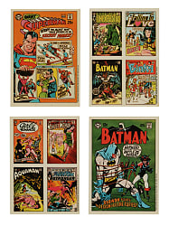 1970 Topps "Comic Cover Stickers" Complete Set (44) Plus Wrapper