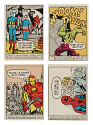 1966 Donruss "Marvel Super Heroes" Complete Set (66) Plus Wrapper