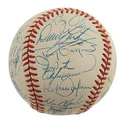 1990 National League All-Star Team-Signed Baseball Plus Press Pin