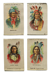 Circa 1910 S67 "Indian Chiefs" Silks Near-Complete Set (48/50)