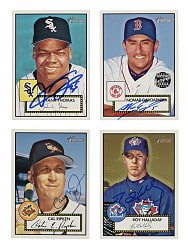 2001 Topps Heritage Complete Set (489) Plus 12 Chromes, Four Autographs, 41 Inserts, and 290 Duplicates - Including 117 Signed Cards