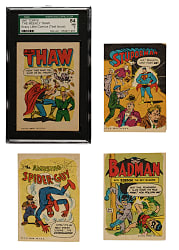 1967 Topps Test "Krazy Little Comics" Complete Set (16) Including One Unfolded Booklet